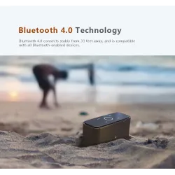DOSS SoundBox - 2 * 6W - Bluetooth-luidspreker - aanraakbediening - draadloos - stereogeluid - bas - ingebouwde microfoonBlue...