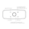 DOSS SoundBox - 2 * 6W - Bluetooth-luidspreker - aanraakbediening - draadloos - stereogeluid - bas - ingebouwde microfoonBlue...