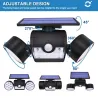 30 LED - dual head solar lamp - spotlight - PIR motion sensor - adjustable angle light - waterproofSolar lighting