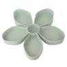 Petalformad snack box tray - roterande - matlagring