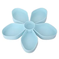 Petalformad snack box tray - roterande - matlagring