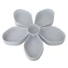 Petalformad snack box tray - roterande - matlagring