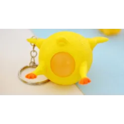 Dinosaure vert - haricots - poulet - drôle de keyring