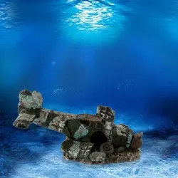 Mini resin airplane - aquarium & fish tank decoration