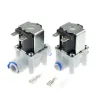 Plast solenoid ventil - 1/4 "-3/8" slangrör - snabb anslutning RO vatten omvänd osmos system