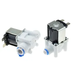 Plast solenoid ventil - 1/4 "-3/8" slangrör - snabb anslutning RO vatten omvänd osmos system