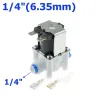 Plast solenoid ventil - 1/4 "-3/8" slangrör - snabb anslutning RO vatten omvänd osmos system