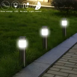 Ruostumaton teräs LED aurinkopuutarha lamppu - vesitiivis tikku