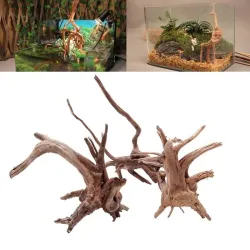 Naturalny pień drzewa driftwood - akwariowa roślina - drewniana dekoracjaAkwarium