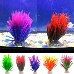 Plante verte artificielle - herbe décorative d'aquarium