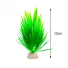 Planta verde artificial - grama decorativa de aquário