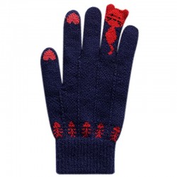 Knitted varma handskar med pekskärmsfunktion