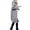Casual oversized takki - pitkä huima hikipaita zipperillä - plus size