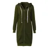 Casual oversized takki - pitkä huima hikipaita zipperillä - plus size