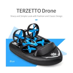 JJRC H36F Terzetto 1/20 2.4G - 3 i 1 - RC flygande drönare - landkörning båt - RTR modell