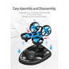 BarcoJJRC H36F Terzetto 1/20 2.4G - 3 in 1 - RC fly drone - land driving boat - RTR model