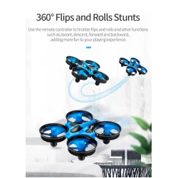JJRC H36F Terzetto 1/20 2.4G - 3 in 1 - RC lentävä drone - maan ajovene - RTR malli