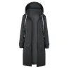 Casual oversized takki - pitkä huima hikipaita zipperillä - plus size