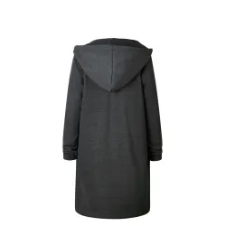 ChaquetasChaqueta casual oversize - sudadera con capucha larga con cremallera - más tamaño