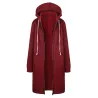 Casual oversized takki - pitkä huima hikipaita zipperillä - plus size