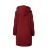 Casual oversized takki - pitkä huima hikipaita zipperillä - plus size