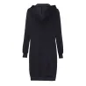 Casual oversized jacket - long hooded sweatshirt with zipper - plus sizeJackets