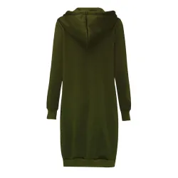 ChaquetasChaqueta casual oversize - sudadera con capucha larga con cremallera - más tamaño