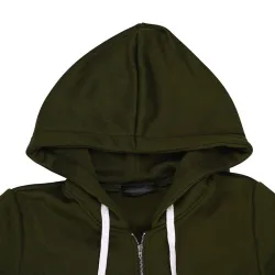 ChaquetasChaqueta casual oversize - sudadera con capucha larga con cremallera - más tamaño