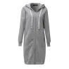 Casual oversized takki - pitkä huima hikipaita zipperillä - plus size