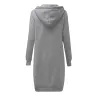 Casual oversized takki - pitkä huima hikipaita zipperillä - plus size