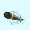 Barcotorpedo submarino RC eléctrico - kit de montaje modelo - juguete DIY