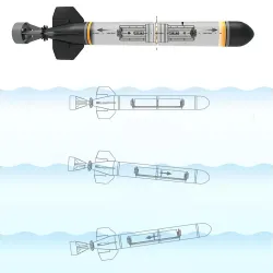 Sähköinen RC-sukellusvene torpedo - kokoonpanomalli - DIY-lelu