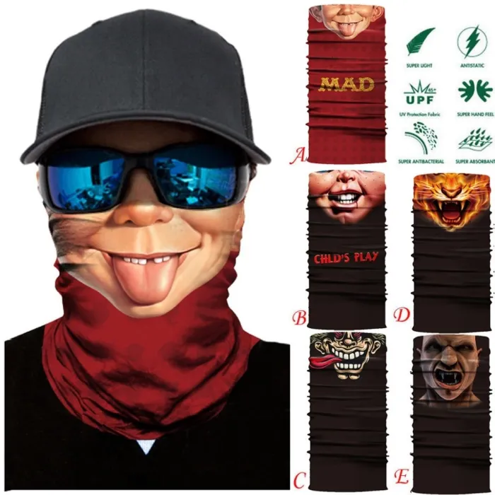 Sciarpa teschio moto - maschera facciale - balaclava