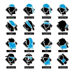 Sciarpa teschio moto - maschera facciale - balaclava