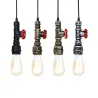 Luces & IluminaciónPipa de agua de hierro industrial - lámpara vintage con cable - E27 LED