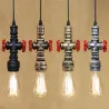 Luces & IluminaciónPipa de agua de hierro industrial - lámpara vintage con cable - E27 LED