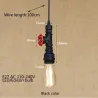 Luces & IluminaciónPipa de agua de hierro industrial - lámpara vintage con cable - E27 LED