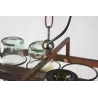 Vintage - hanging bottles holder - iron ceiling lamp - E27 LEDVerlichting
