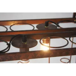 Vintage - pullojen haltija - rautakattolamppu - E27 LED