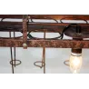 Vintage - hanging bottles holder - iron ceiling lamp - E27 LEDVerlichting