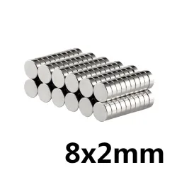 N35 8 * 2 mm neodymium magnet - stark disc 50 bitar