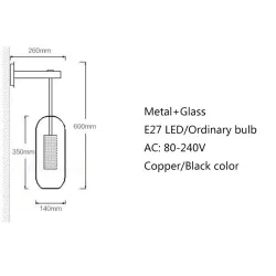 E27 220V - Retro-teollisuusmetallivalaistus