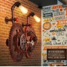 Loft style industrial gear - vintage wall light lamp