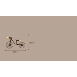 Cykel- och vattenrör - vintage LED Edison ljus - vägglampa