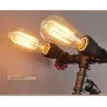 Polkupyörä ja vesiputki - vintage LED Edison -valaisin