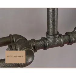 ApliquesBicicleta & tubo de agua - luz vintage LED Edison - lámpara de pared