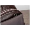 Bolsa de couro de crossbody na moda com padrão de folhas