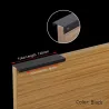 Guld - silver - svart - dolda dörrhandtag - zink legering