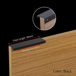 Gold - silver - black - hidden furniture door handles - zinc alloy