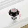 Möbelgriffe mit Schrauben - Kristallknöpfe - 30mm - 5 Stück